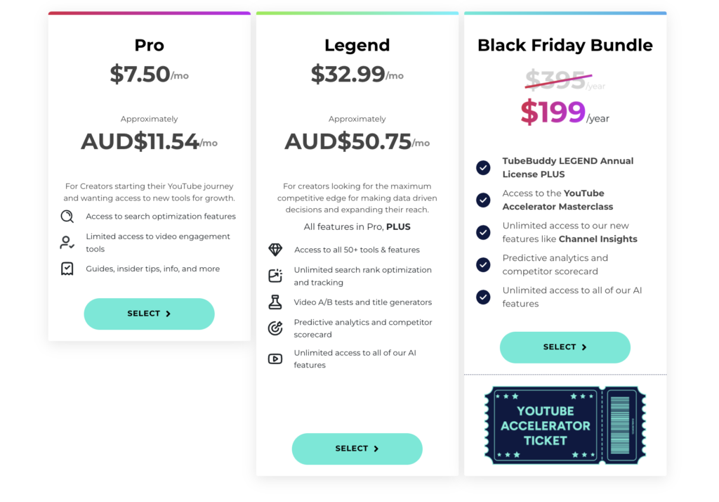 TubeMaic Vs Tubuddy: Pricing